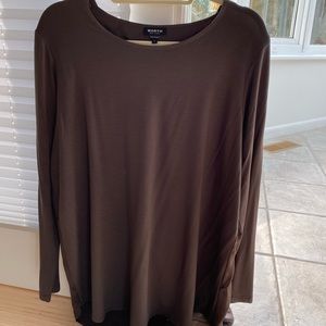 Worth brand size large. Brown long sleeve work shirt